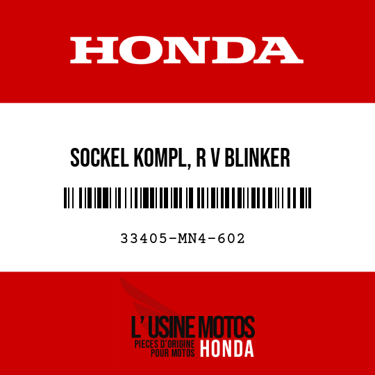 image de 33405-MN4-602 SOCKEL KOMPL, R V BLINKER