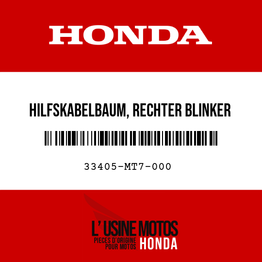 image de 33405-MT7-000 HILFSKABELBAUM, RECHTER BLINKER