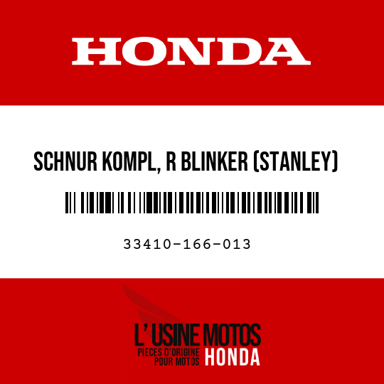 image de 33410-166-013 SCHNUR KOMPL, R BLINKER (STANLEY)