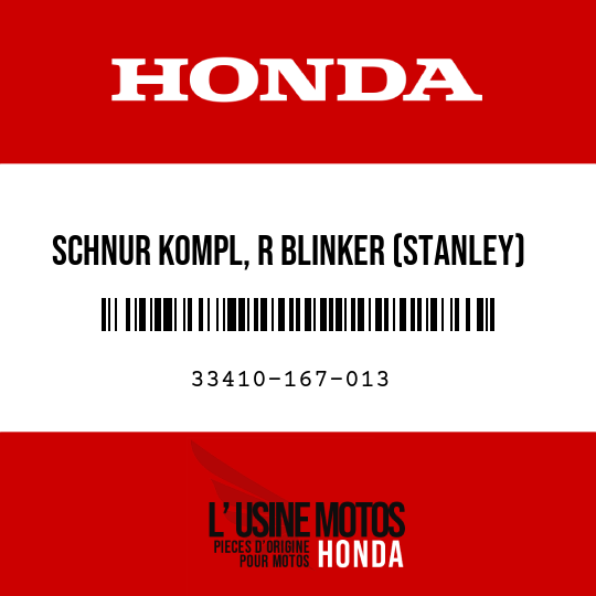 image de 33410-167-013 SCHNUR KOMPL, R BLINKER (STANLEY)