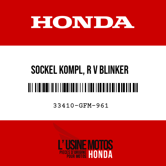 image de 33410-GFM-961 SOCKEL KOMPL, R V BLINKER
