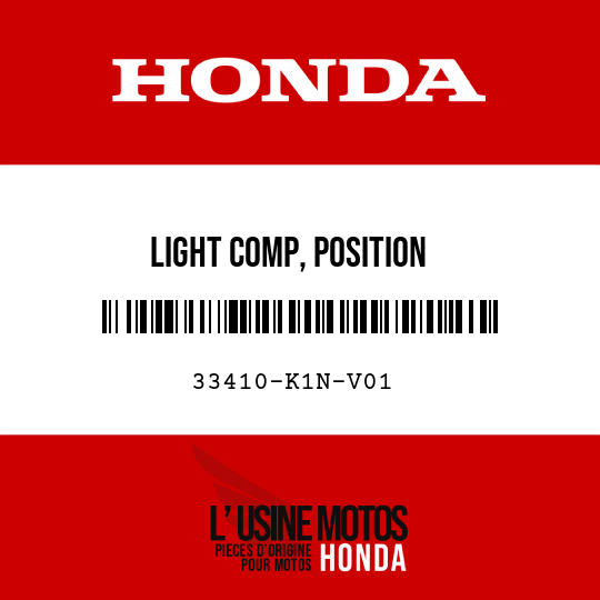 image de 33410-K1N-V01 LIGHT COMP, POSITION