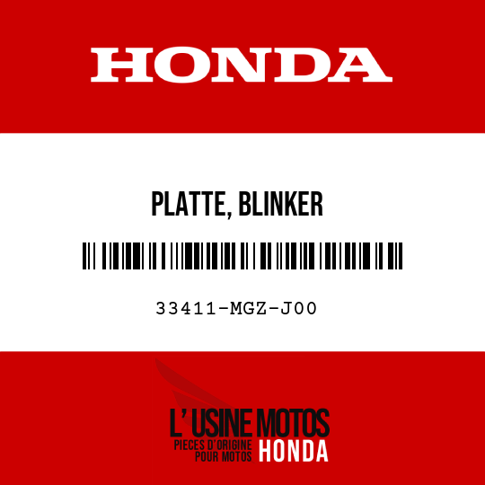 image de 33411-MGZ-J00 PLATTE, BLINKER