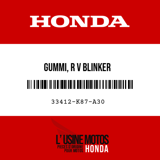 image de 33412-K87-A30 GUMMI, R V BLINKER