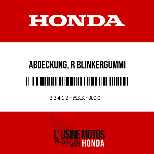 image de 33412-MKK-A00 ABDECKUNG, R BLINKERGUMMI