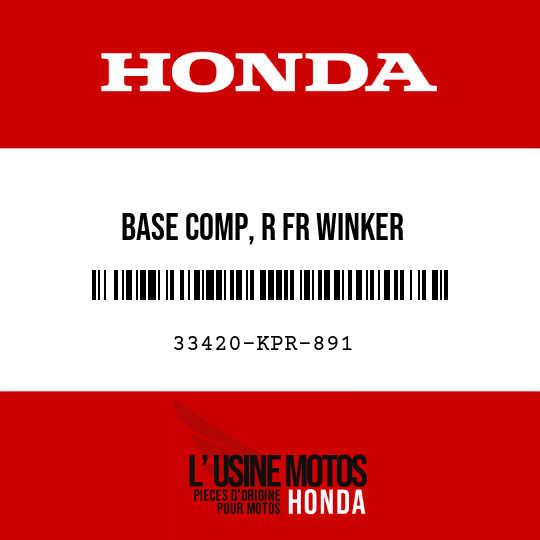 image de 33420-KPR-891 BASE COMP, R FR WINKER