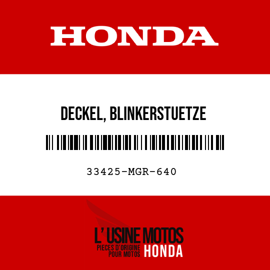 image de 33425-MGR-640 DECKEL, BLINKERSTUETZE