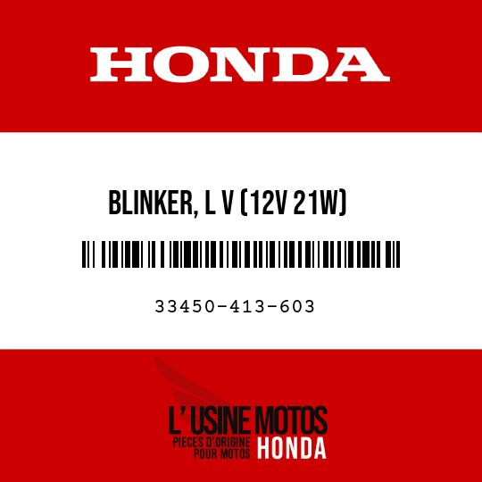 image de 33450-413-603 BLINKER, L V (12V 21W)