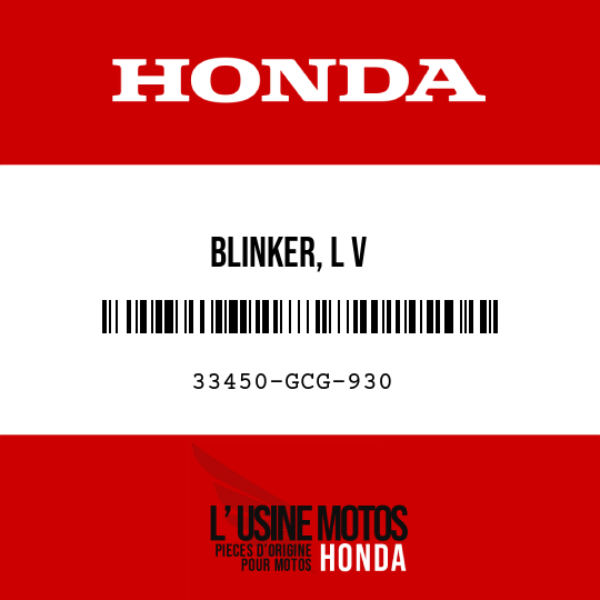image de 33450-GCG-930 BLINKER, L V