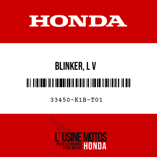 image de 33450-K1B-T01 BLINKER, L V