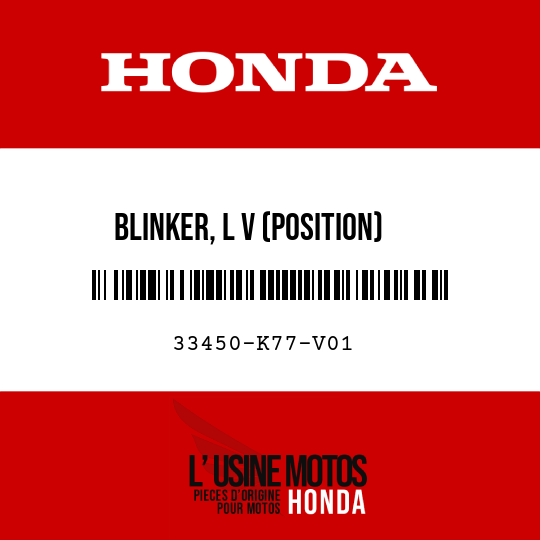 image de 33450-K77-V01 BLINKER, L V (POSITION)