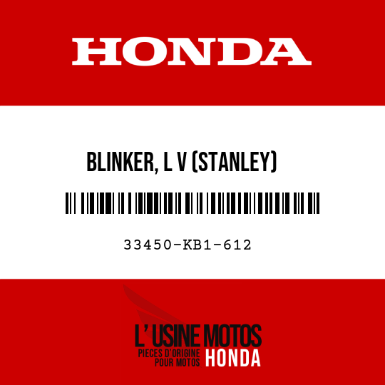 image de 33450-KB1-612 BLINKER, L V (STANLEY)