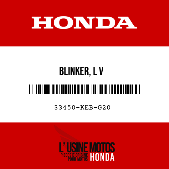 image de 33450-KEB-G20 BLINKER, L V