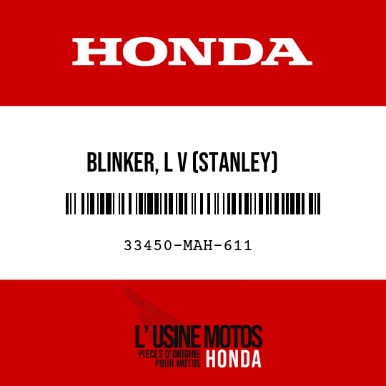 image de 33450-MAH-611 BLINKER, L V (STANLEY)