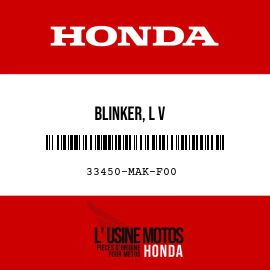image de 33450-MAK-F00 BLINKER, L V