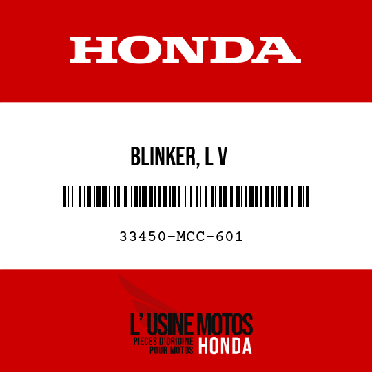 image de 33450-MCC-601 BLINKER, L V