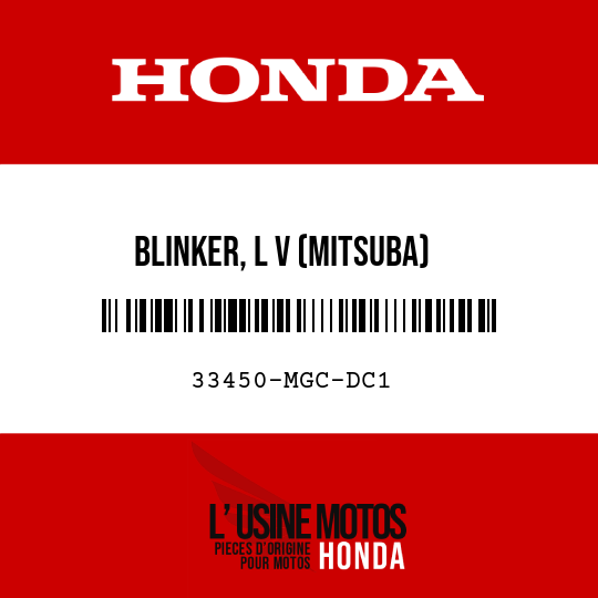 image de 33450-MGC-DC1 BLINKER, L V (MITSUBA)