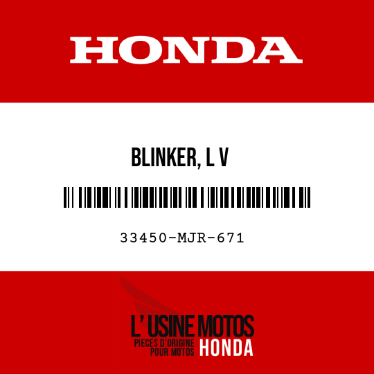 image de 33450-MJR-671 BLINKER, L V