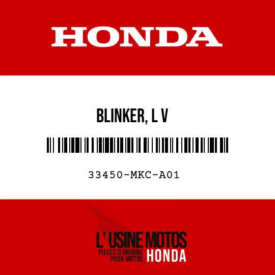 image de 33450-MKC-A01 BLINKER, L V