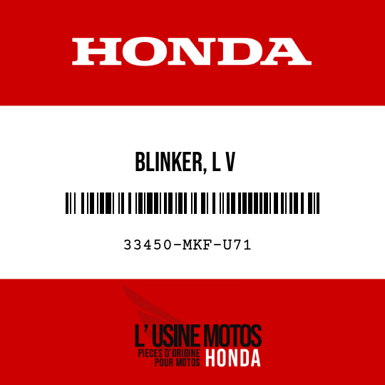 image de 33450-MKF-U71 BLINKER, L V