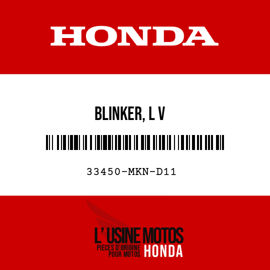 image de 33450-MKN-D11 BLINKER, L V