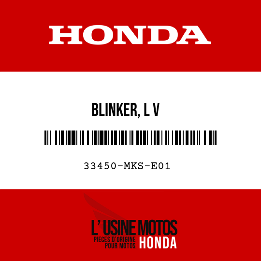 image de 33450-MKS-E01 BLINKER, L V