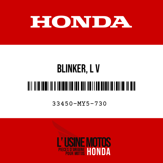 image de 33450-MY5-730 BLINKER, L V