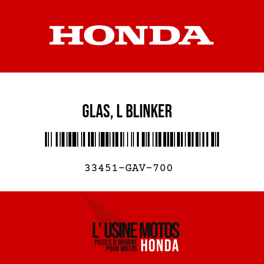 image de 33451-GAV-700 GLAS, L BLINKER