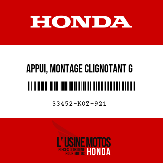 image de 33452-K0Z-921 APPUI, MONTAGE CLIGNOTANT G