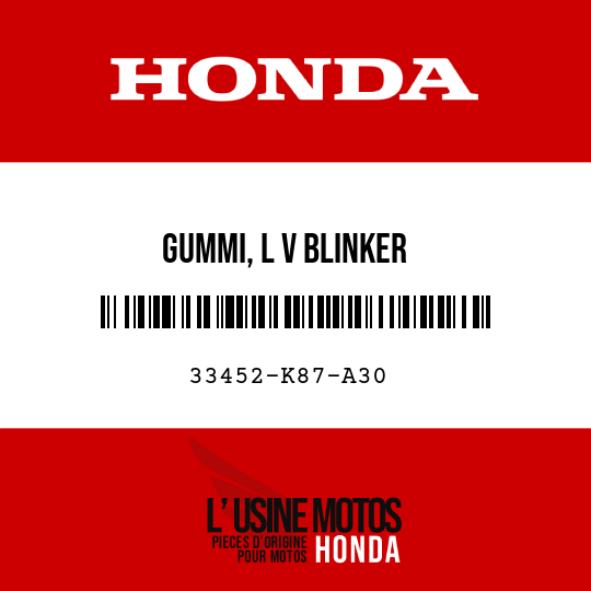 image de 33452-K87-A30 GUMMI, L V BLINKER