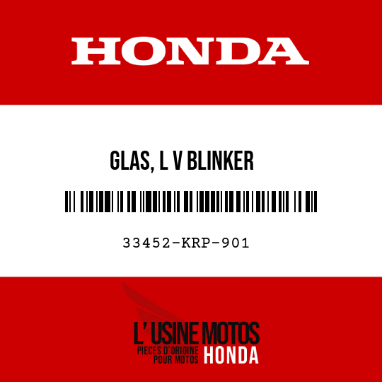 image de 33452-KRP-901 GLAS, L V BLINKER