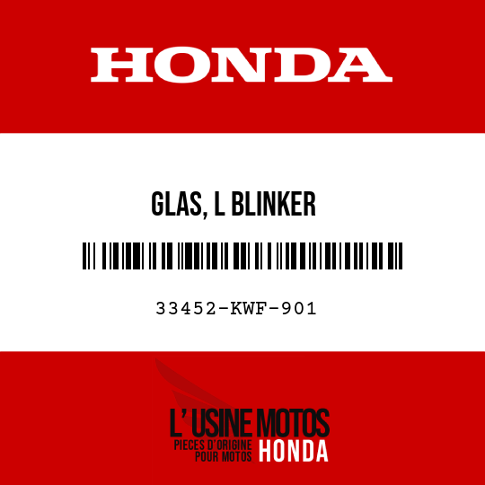 image de 33452-KWF-901 GLAS, L BLINKER