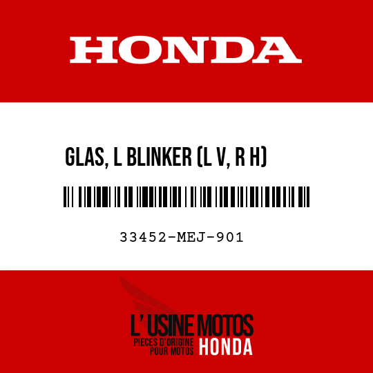 image de 33452-MEJ-901 GLAS, L BLINKER (L V, R H)
