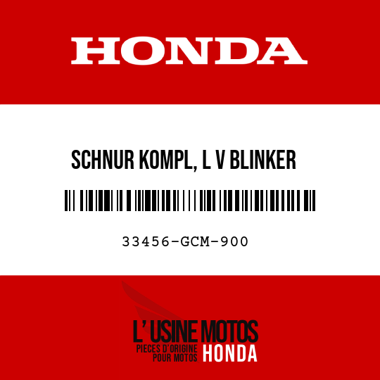 image de 33456-GCM-900 SCHNUR KOMPL, L V BLINKER