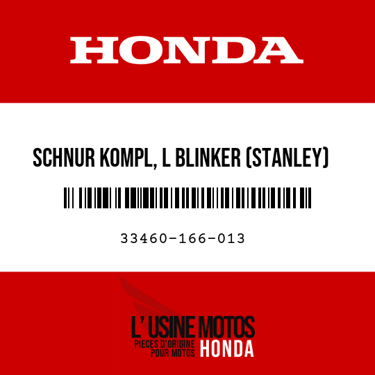 image de 33460-166-013 SCHNUR KOMPL, L BLINKER (STANLEY)