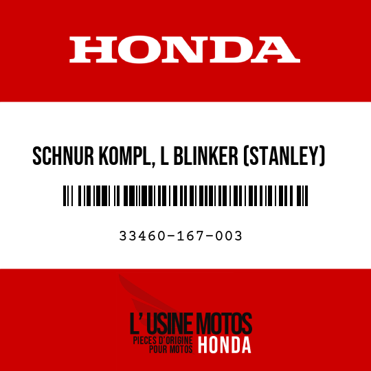 image de 33460-167-003 SCHNUR KOMPL, L BLINKER (STANLEY)