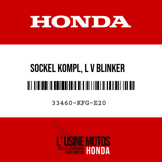 image de 33460-KFG-E20 SOCKEL KOMPL, L V BLINKER