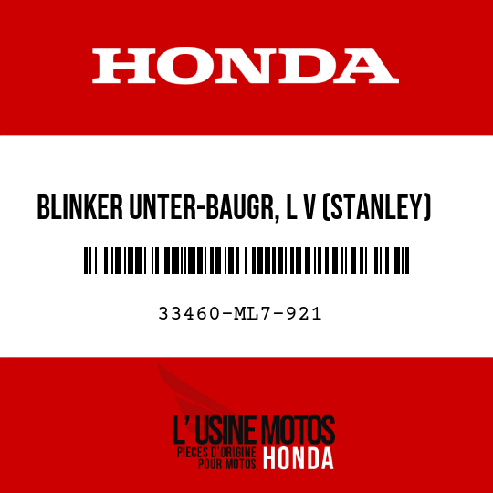 image de 33460-ML7-921 BLINKER UNTER-BAUGR, L V (STANLEY)