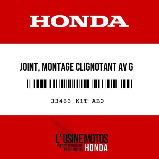 image de 33463-K1T-AB0 JOINT, MONTAGE CLIGNOTANT AV G