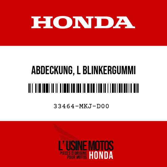 image de 33464-MKJ-D00 ABDECKUNG, L BLINKERGUMMI