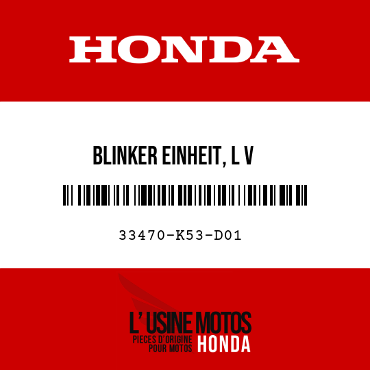image de 33470-K53-D01 BLINKER EINHEIT, L V