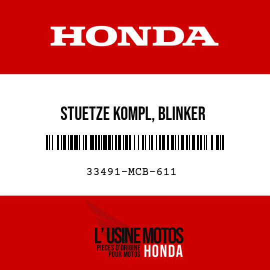 image de 33491-MCB-611 STUETZE KOMPL, BLINKER