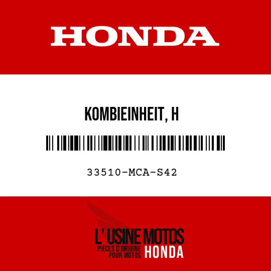 image de 33510-MCA-S42 KOMBIEINHEIT, H