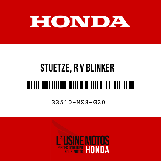 image de 33510-MZ8-G20 STUETZE, R V BLINKER
