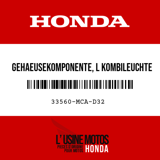 image de 33560-MCA-D32 GEHAEUSEKOMPONENTE, L KOMBILEUCHTE
