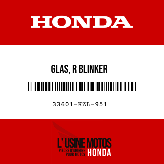 image de 33601-KZL-951 GLAS, R BLINKER