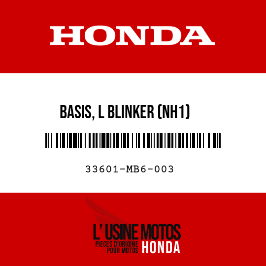 image de 33601-MB6-003 BASIS, L BLINKER (NH1)