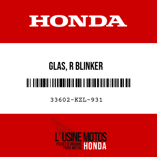 image de 33602-KZL-931 GLAS, R BLINKER