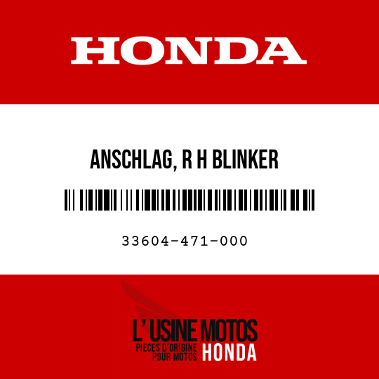 image de 33604-471-000 ANSCHLAG, R H BLINKER