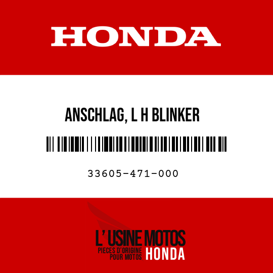image de 33605-471-000 ANSCHLAG, L H BLINKER